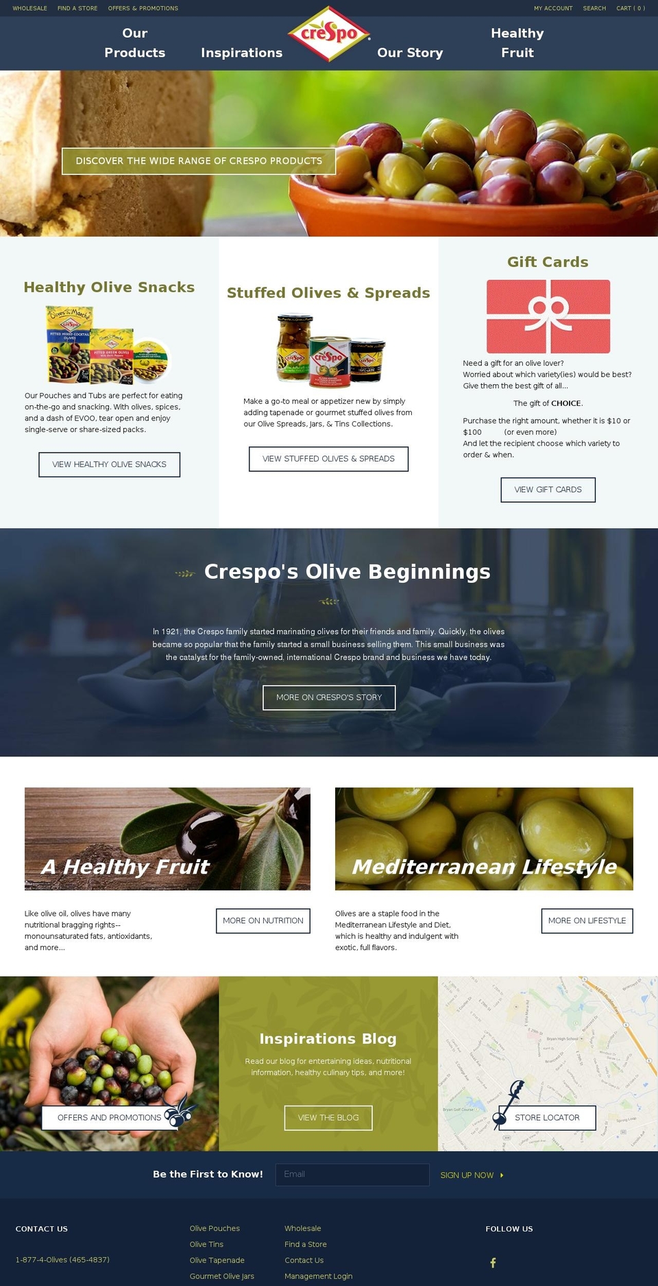 thetasteofthemediterranean.com — Shopify storefront screenshot
