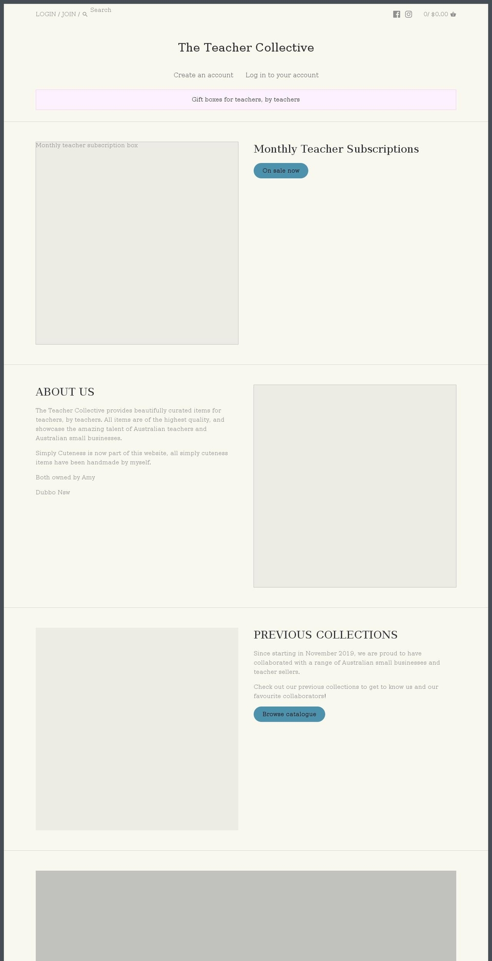 theteachercollective.com.au shopify website screenshot