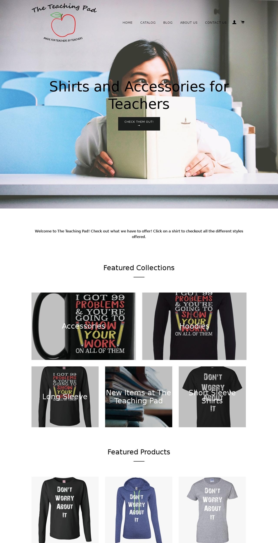 theteachingpad.com shopify website screenshot