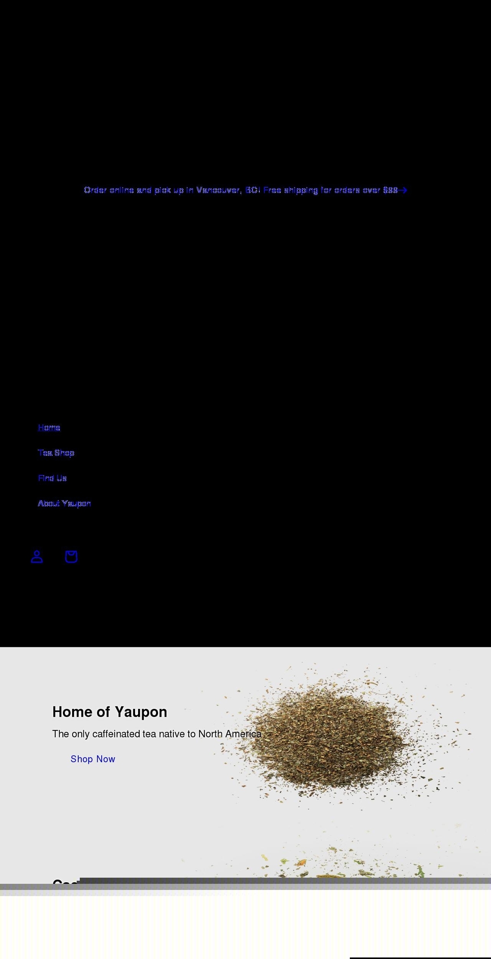 theteadrawer.com shopify website screenshot