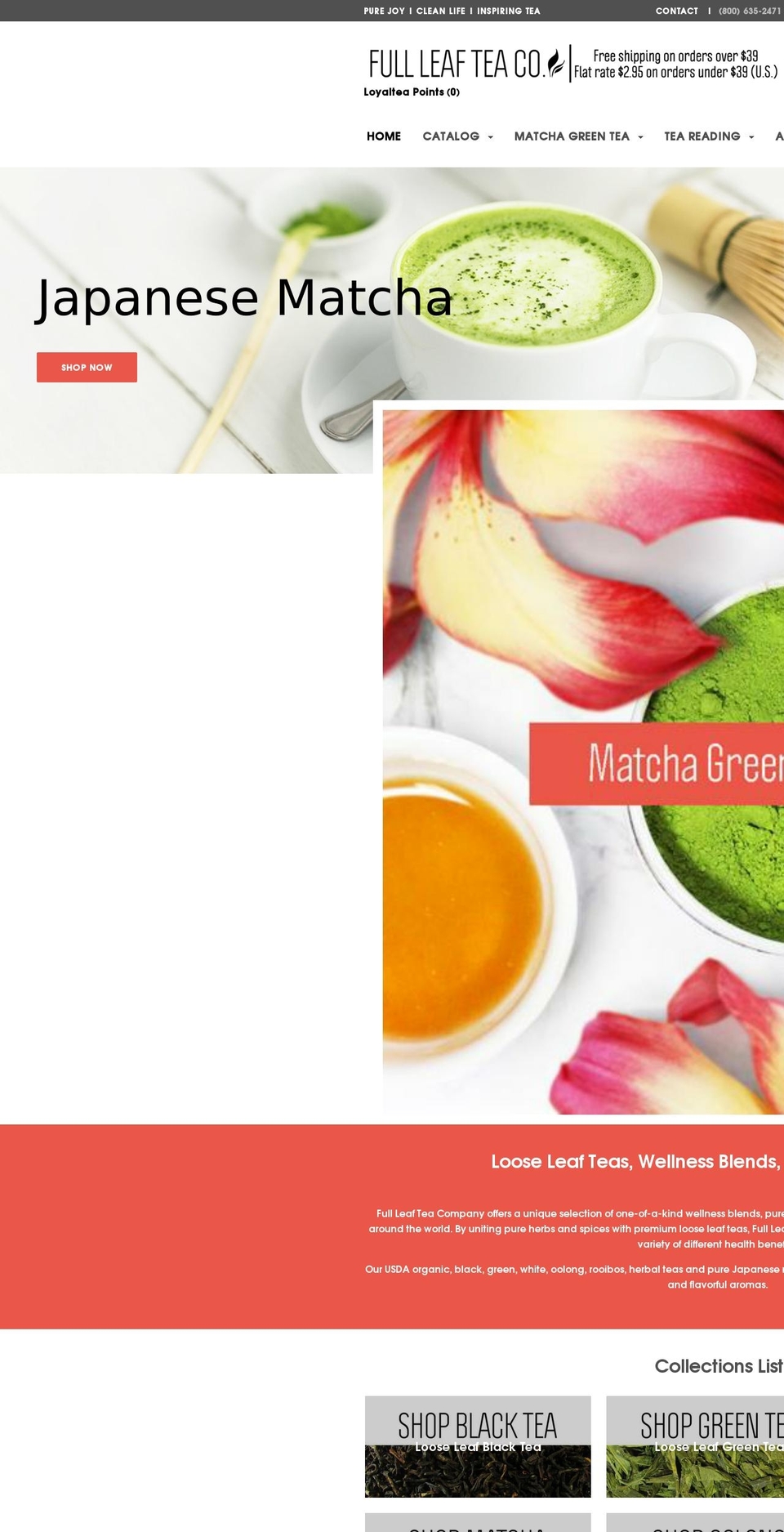 theteaspot.net shopify website screenshot