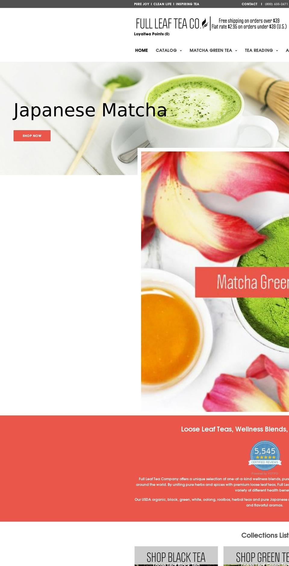 theteaspots.com — Shopify storefront screenshot