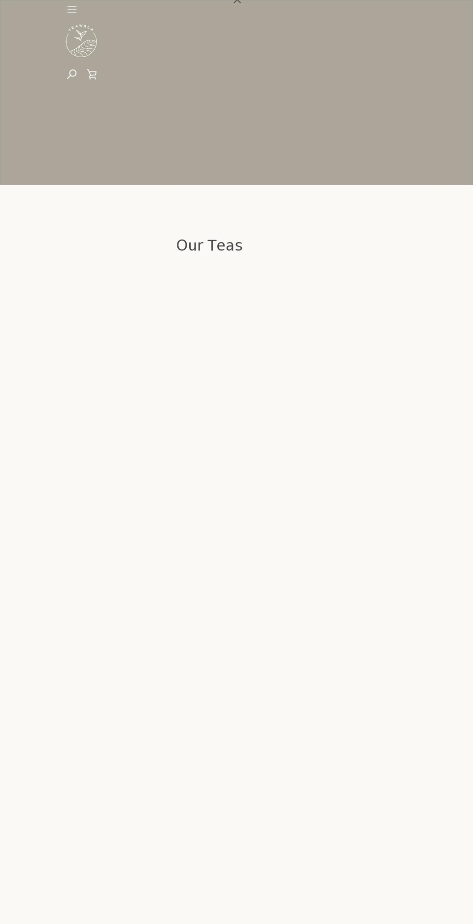 theteawala.com shopify website screenshot