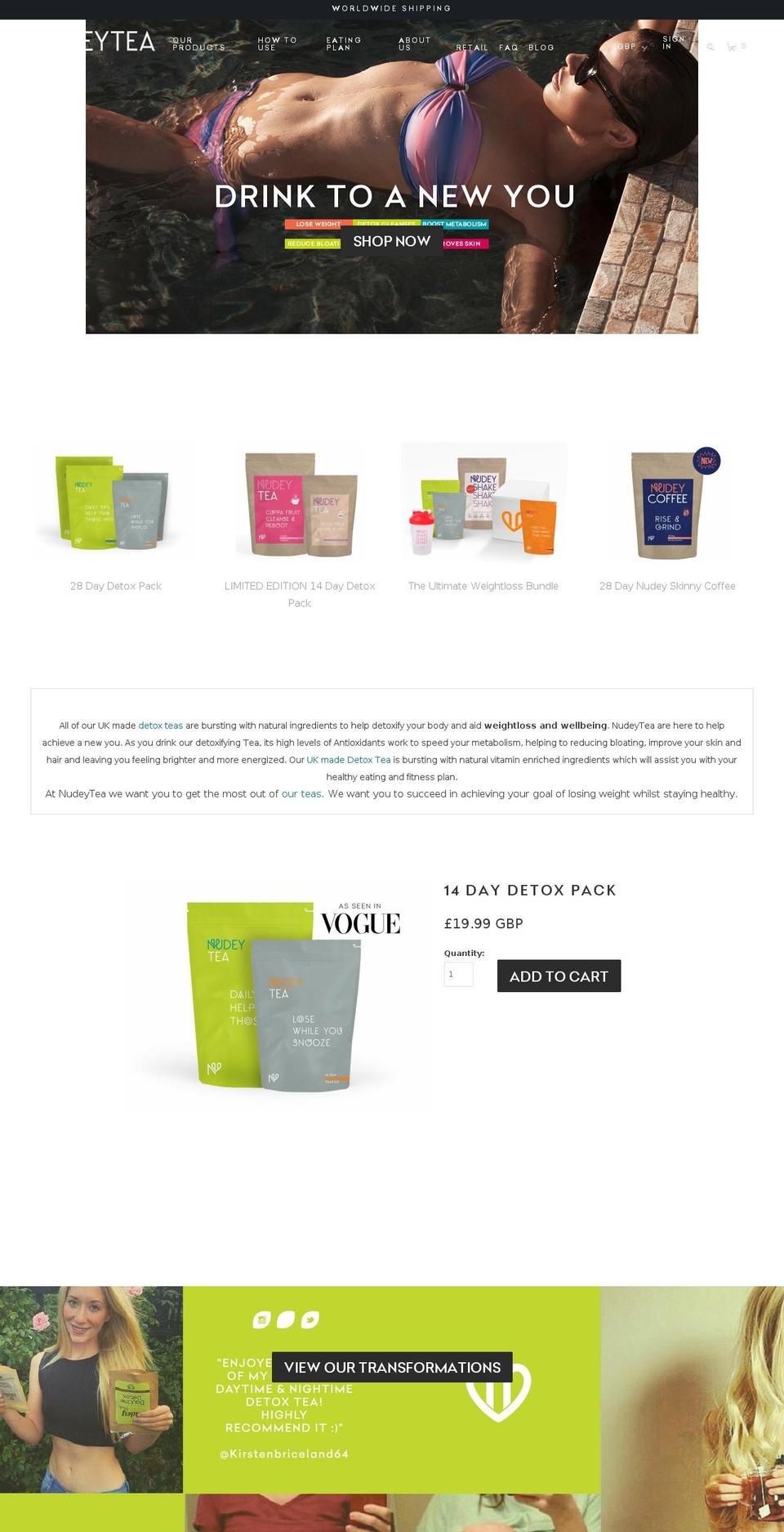 theteaworks.com shopify website screenshot