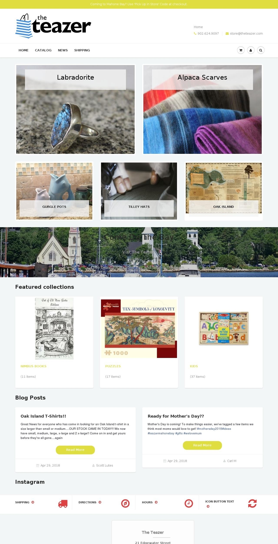 theteazer.com shopify website screenshot