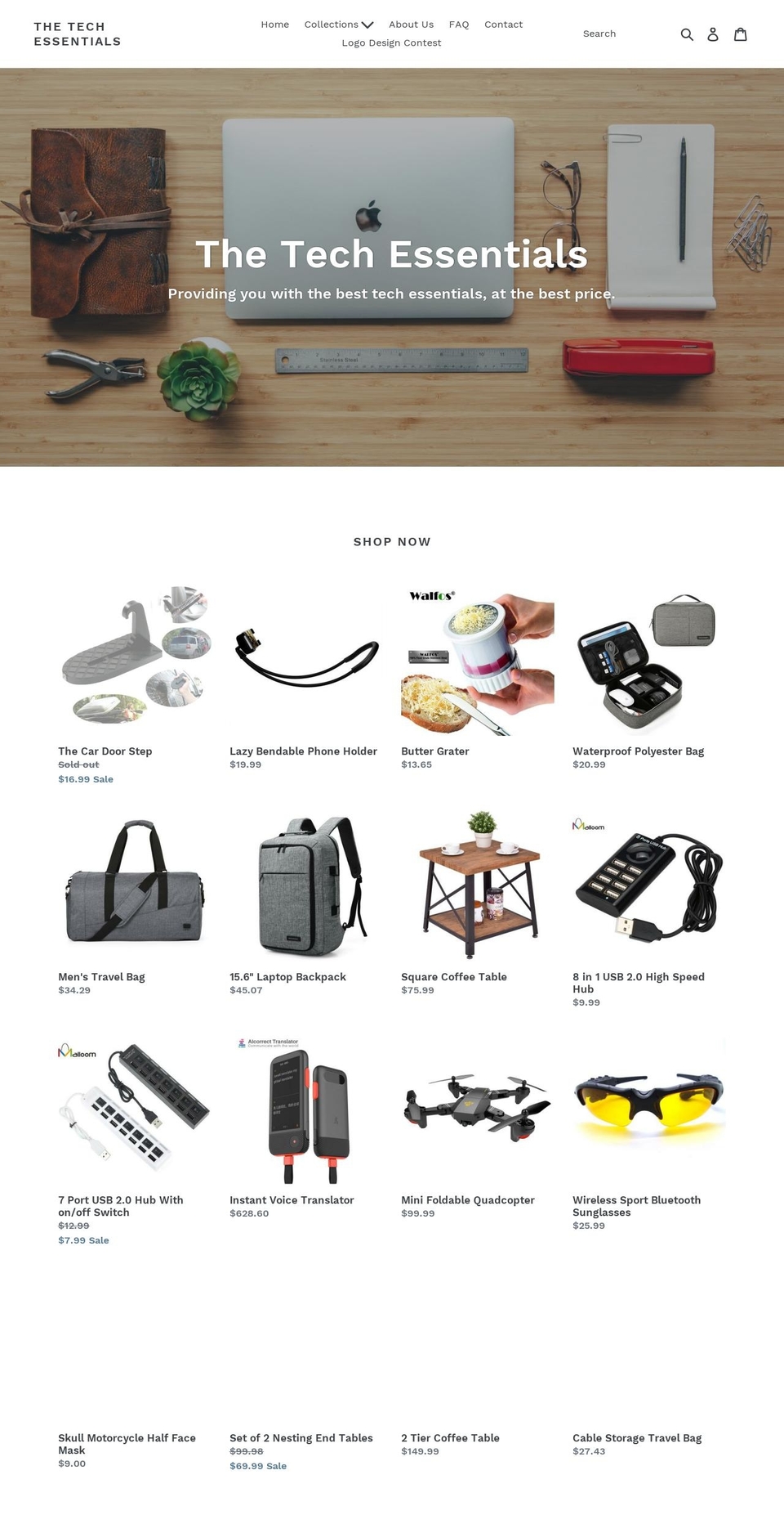 thetechessentials.com — Shopify storefront screenshot