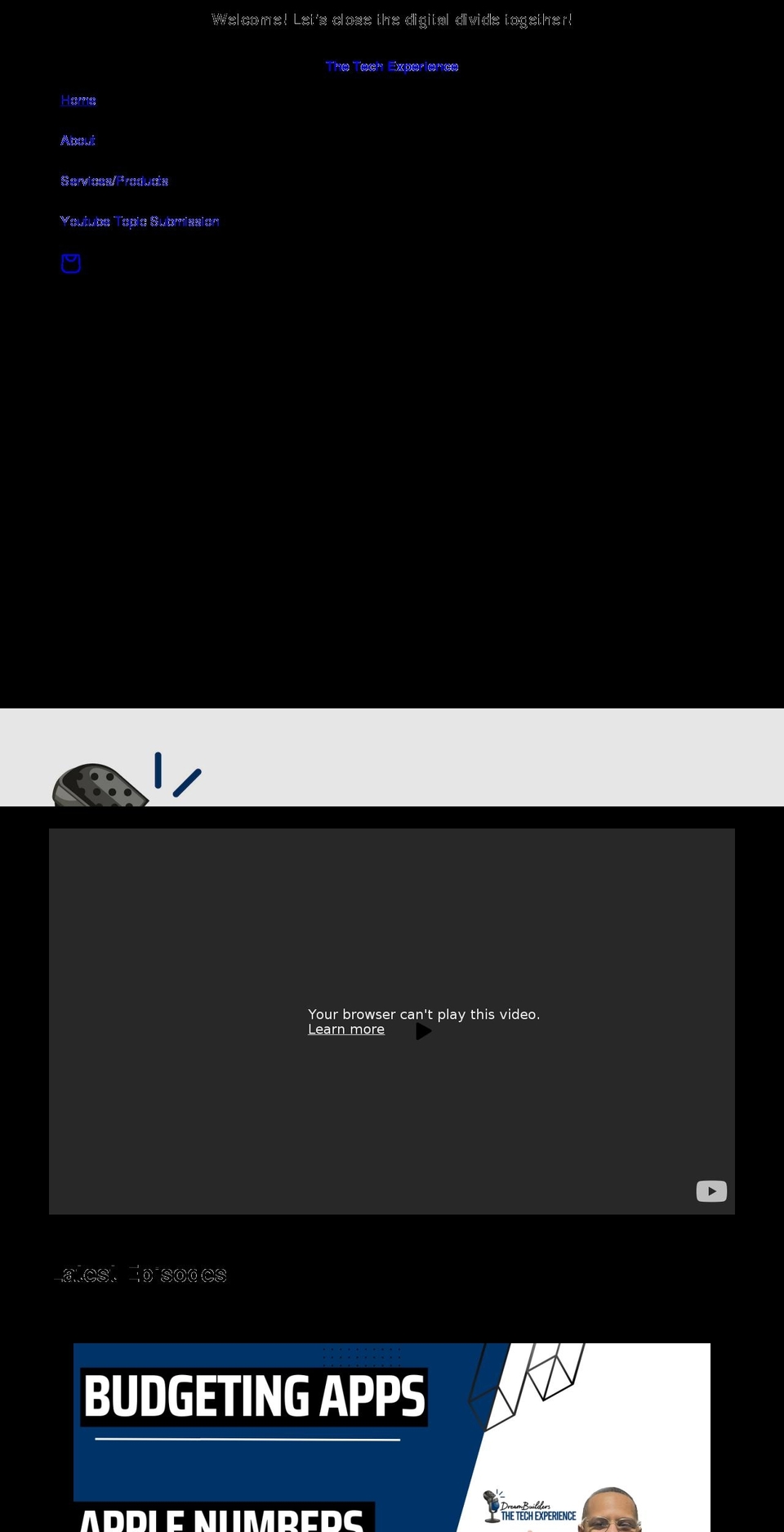 thetechexperience.com shopify website screenshot