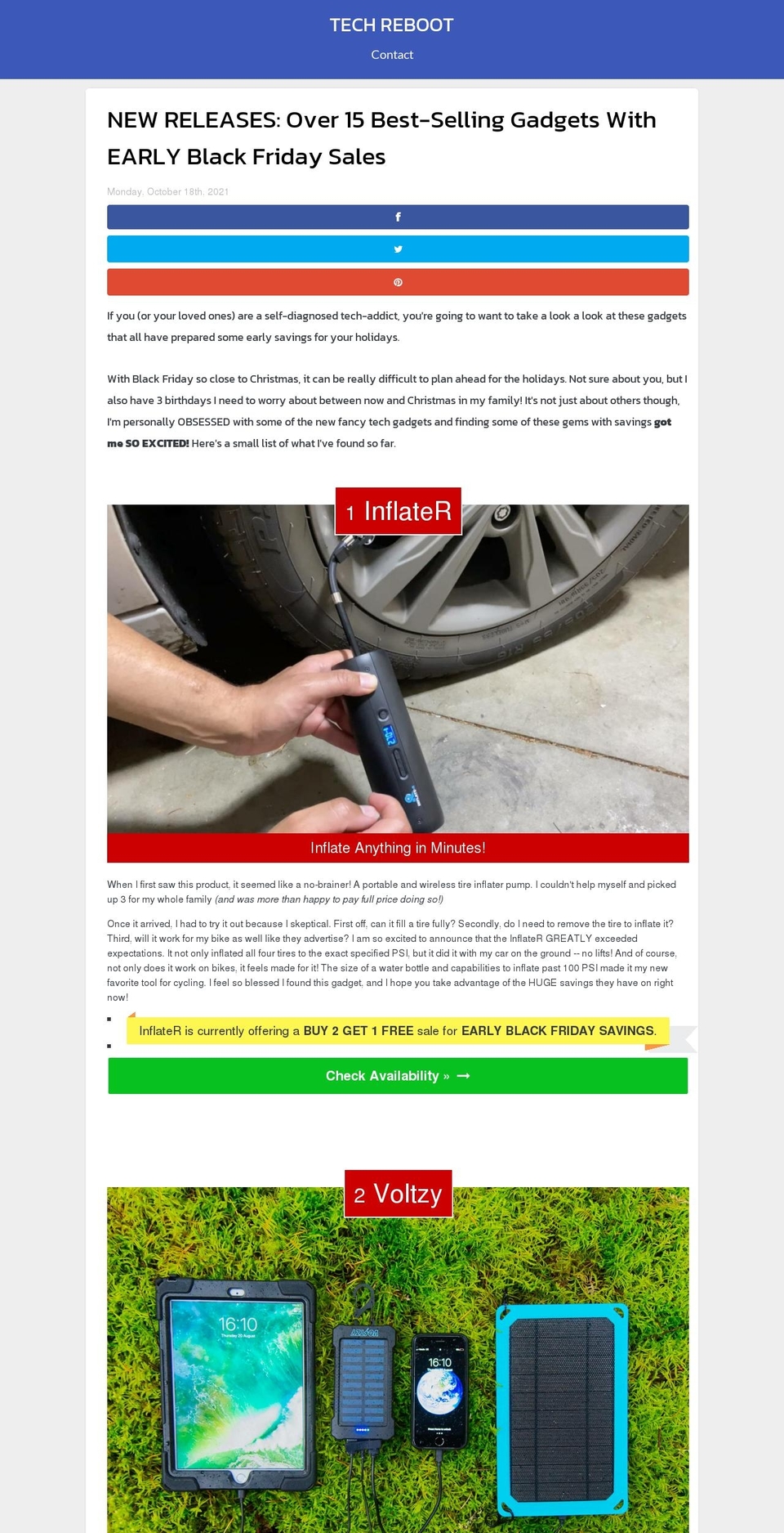 thetechreboot.com shopify website screenshot