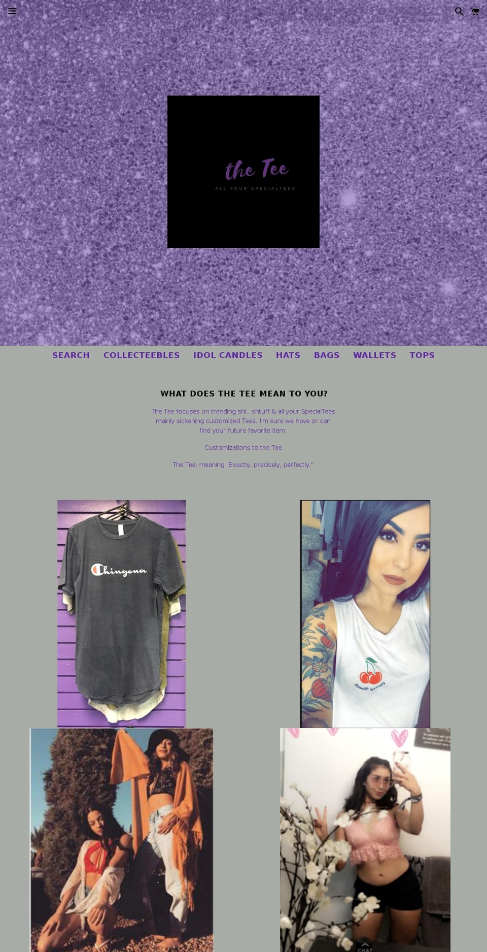 thetee.net shopify website screenshot