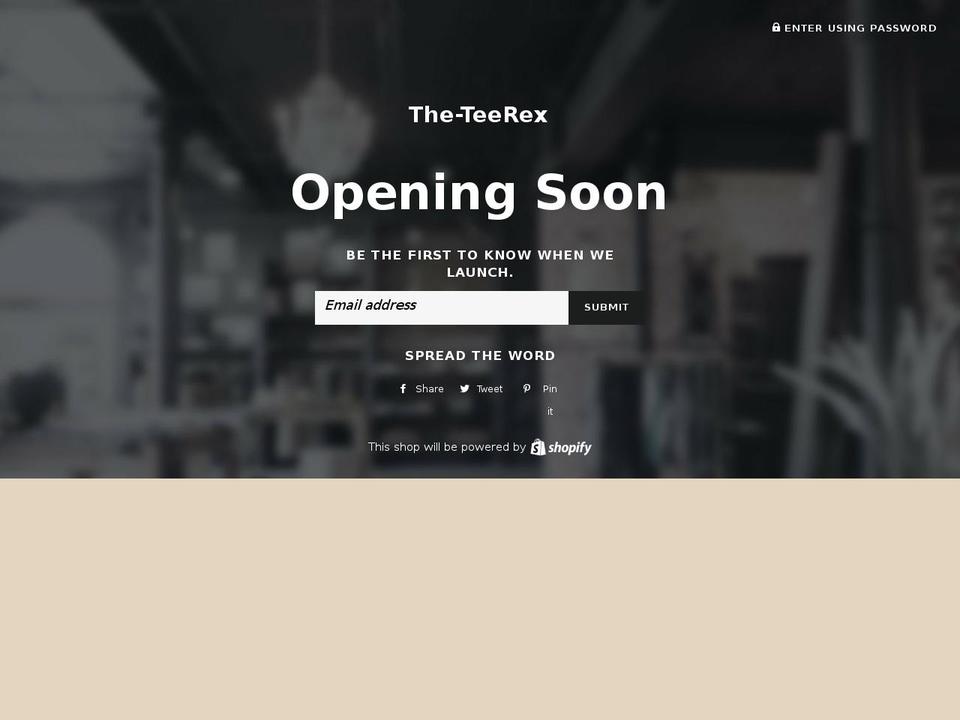 theteerex.com — Shopify storefront screenshot