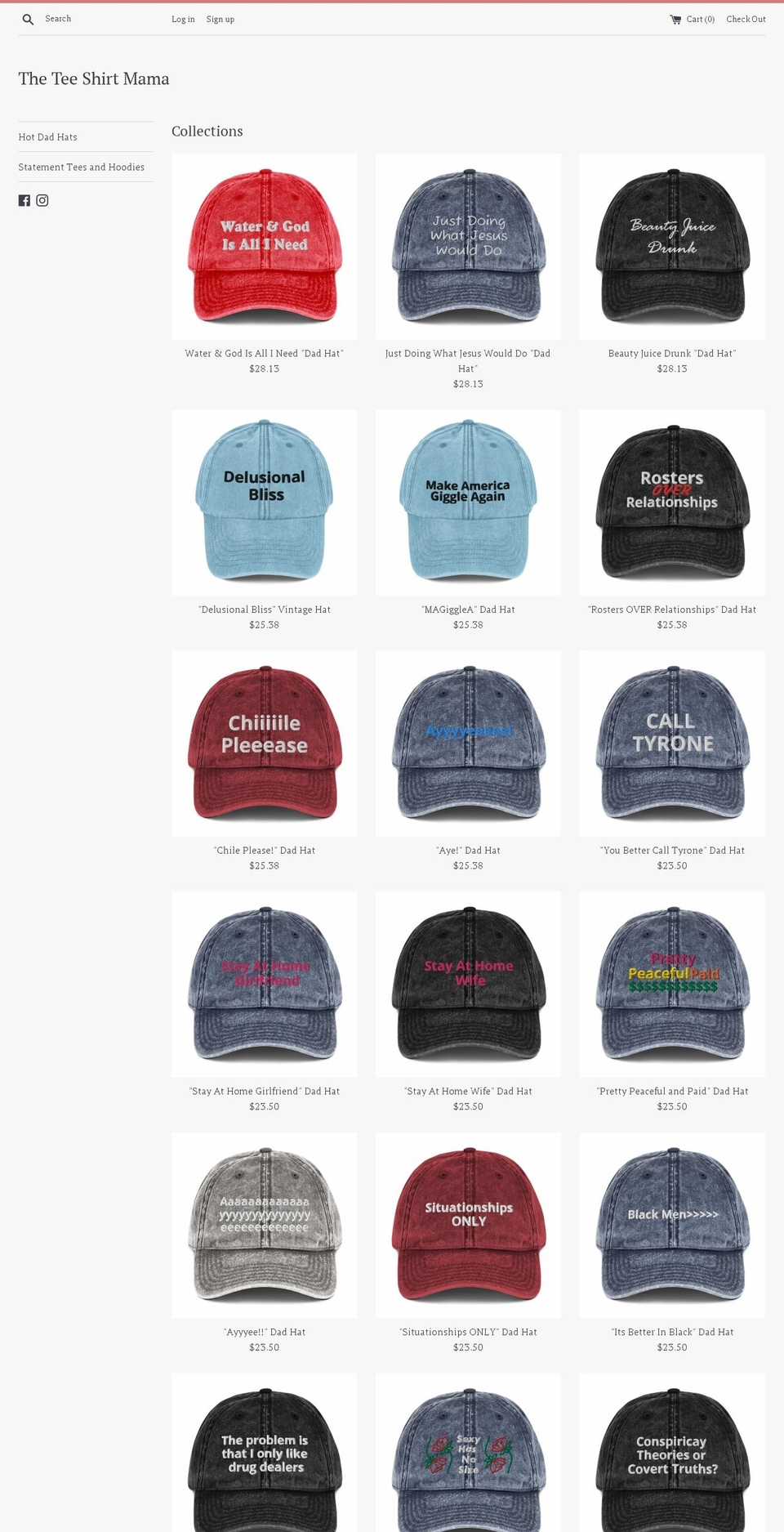 theteeshirtmama.com shopify website screenshot