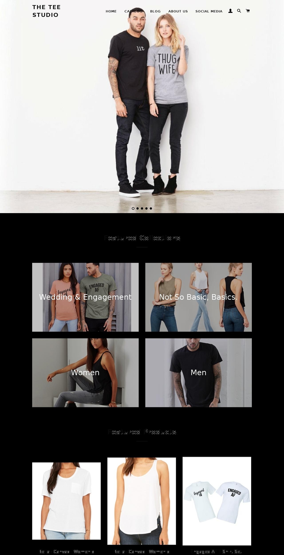 theteestudio.com shopify website screenshot