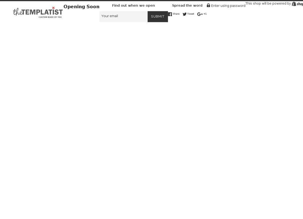 thetemplatist.com — Shopify storefront screenshot