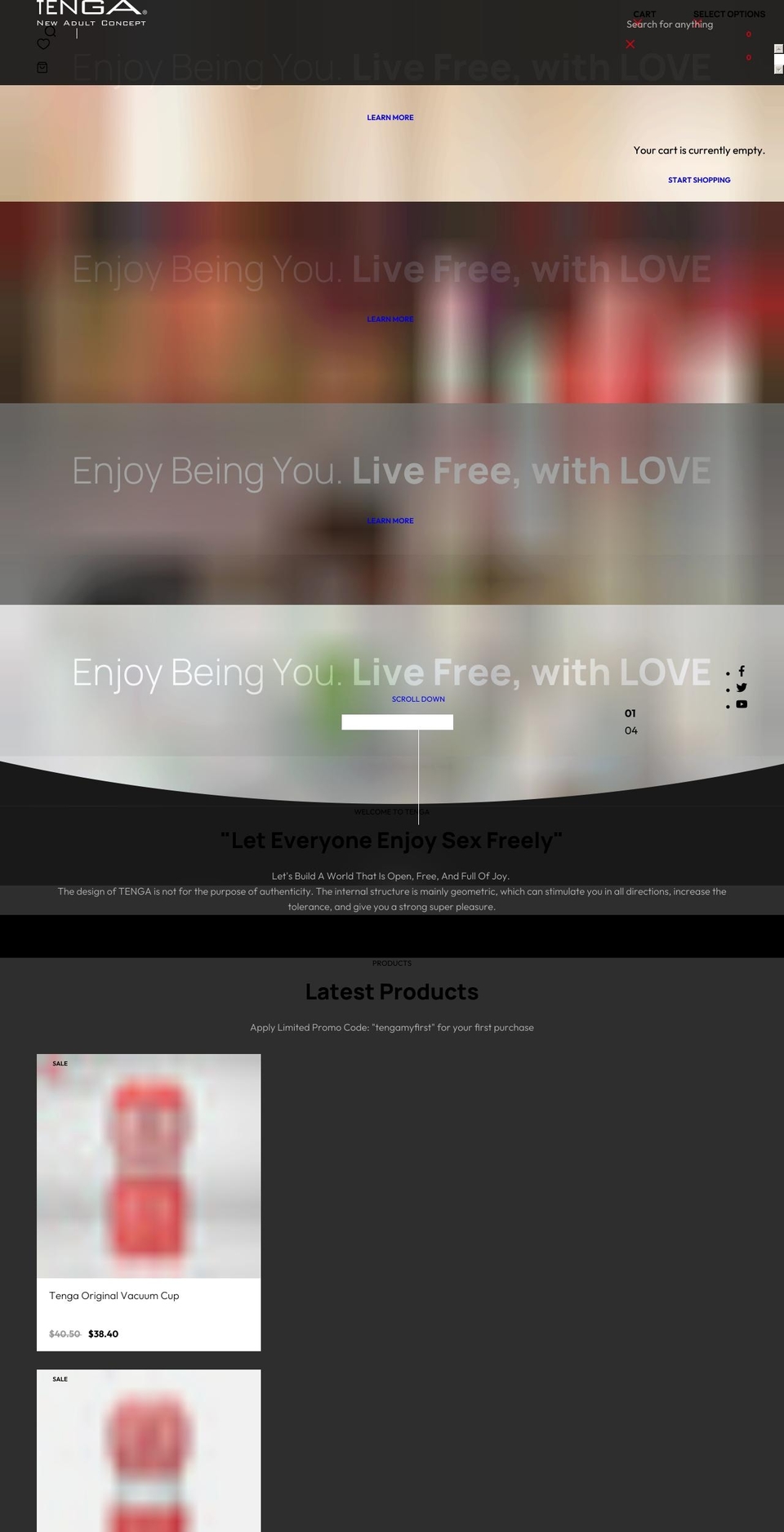 thetenga.com shopify website screenshot