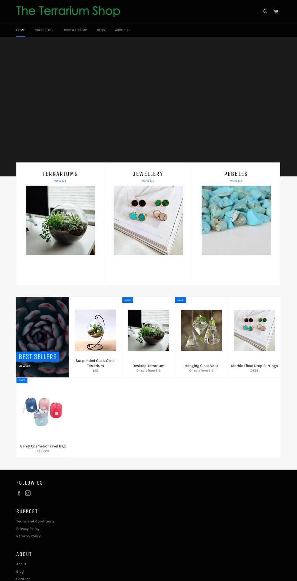 theterrariumshop.com — Shopify storefront screenshot