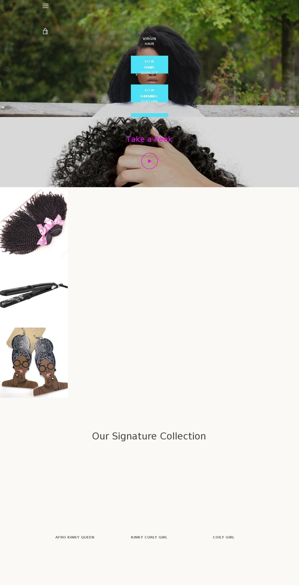 thetexturequeen.com — Shopify storefront screenshot