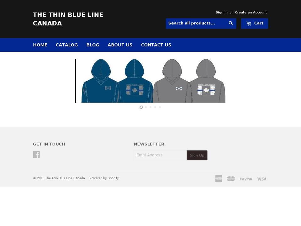 thethinbluelinecanada.ca shopify website screenshot