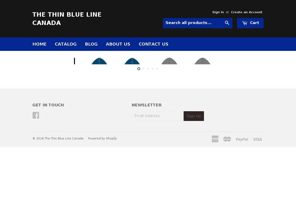 thethinbluelinecanada.com — Shopify storefront screenshot
