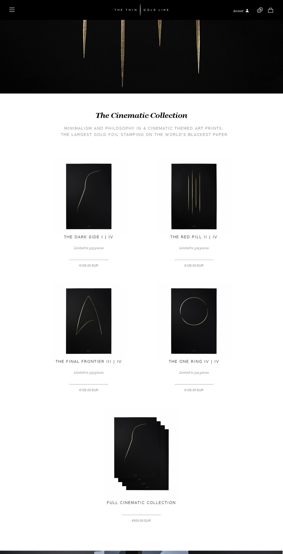 thethingoldline.com shopify website screenshot