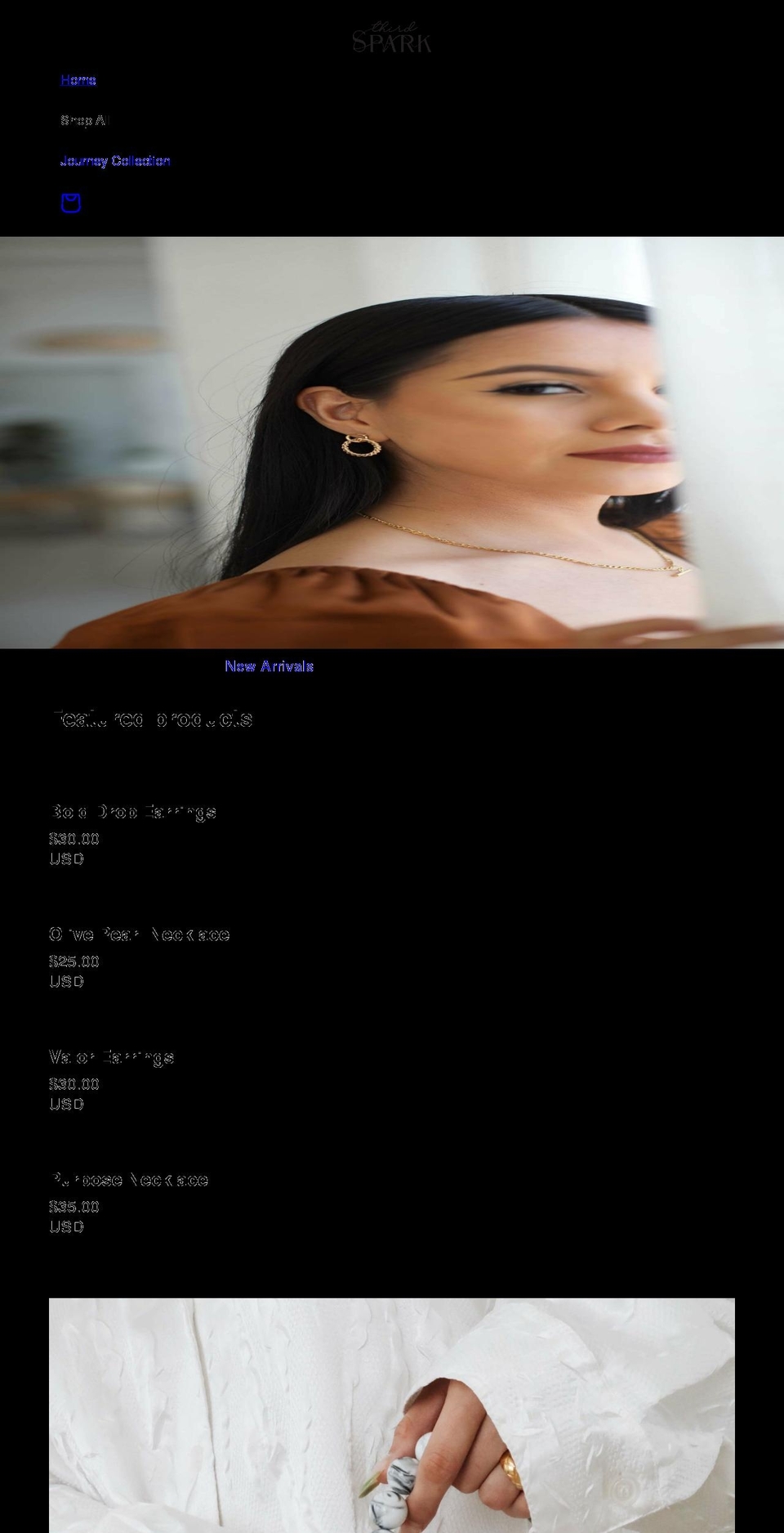 thethirdspark.com shopify website screenshot