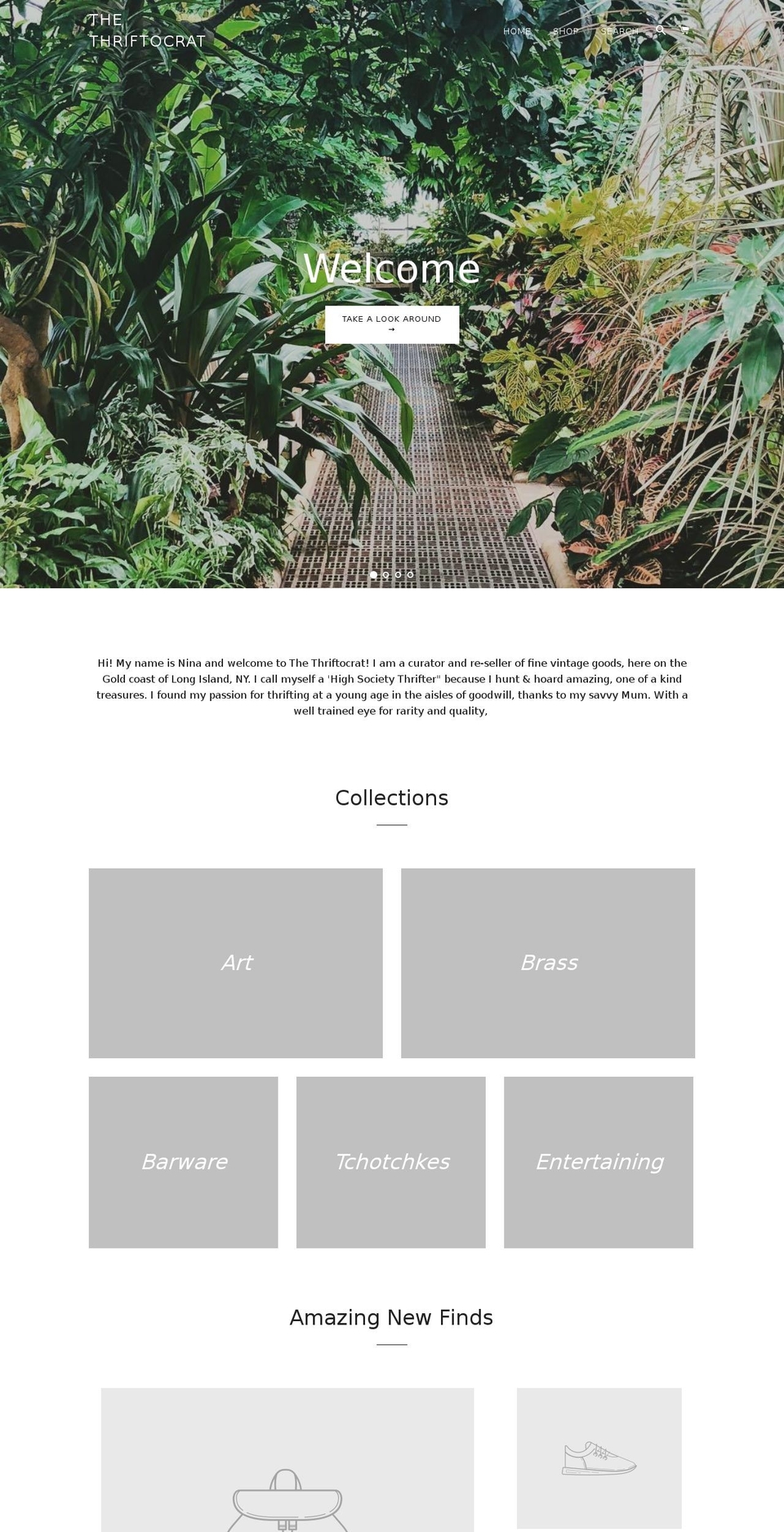 thethriftocrat.com shopify website screenshot