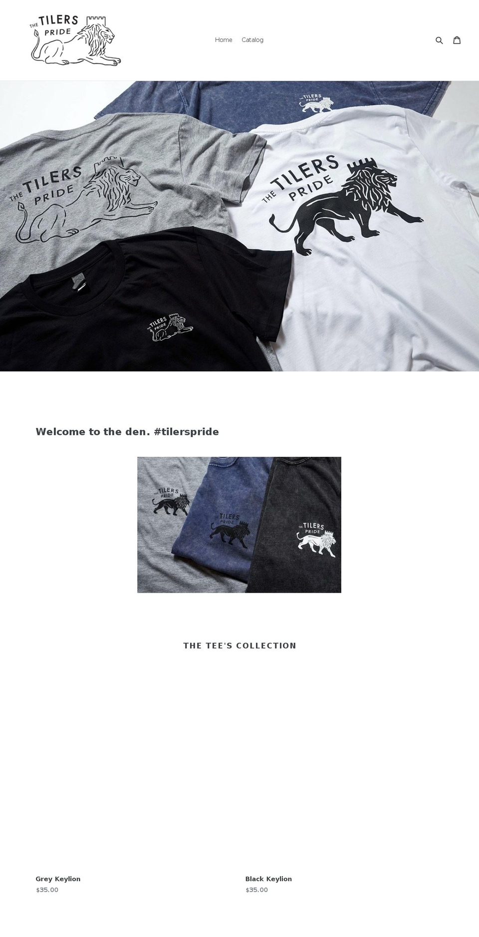 thetilerspride.com — Shopify storefront screenshot