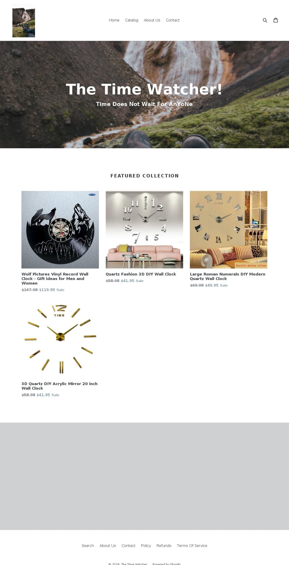 thetimewatcher.com — Shopify storefront screenshot