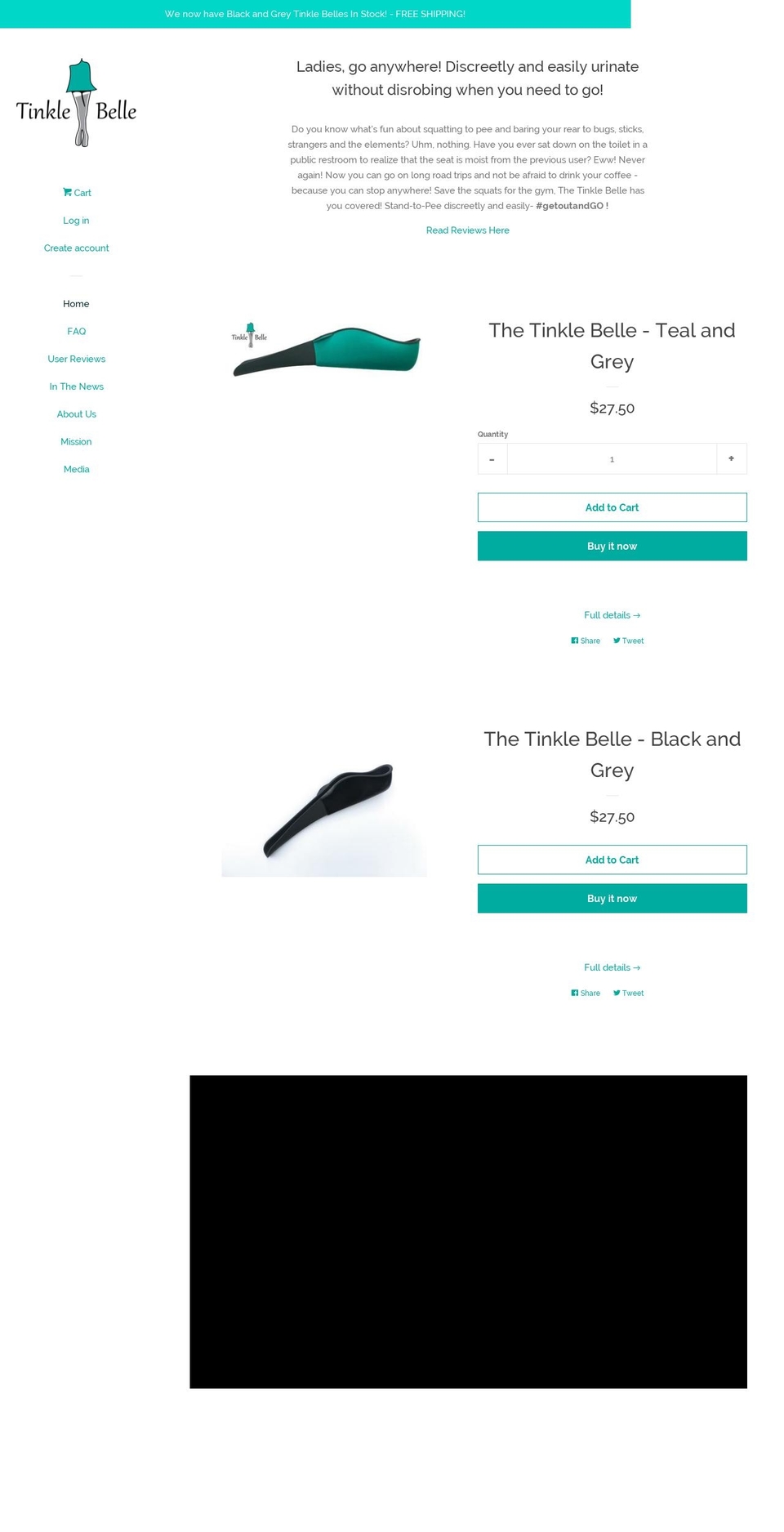 thetinklebelle.com shopify website screenshot
