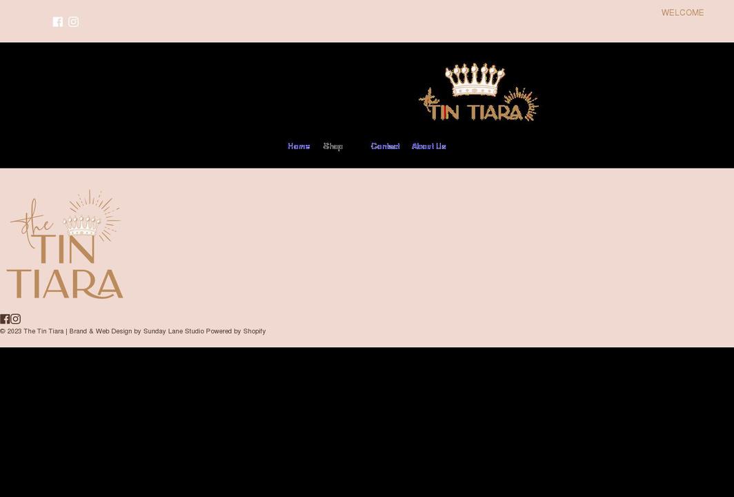 Sandra Lee Designs Shopify theme site example thetintiara.com