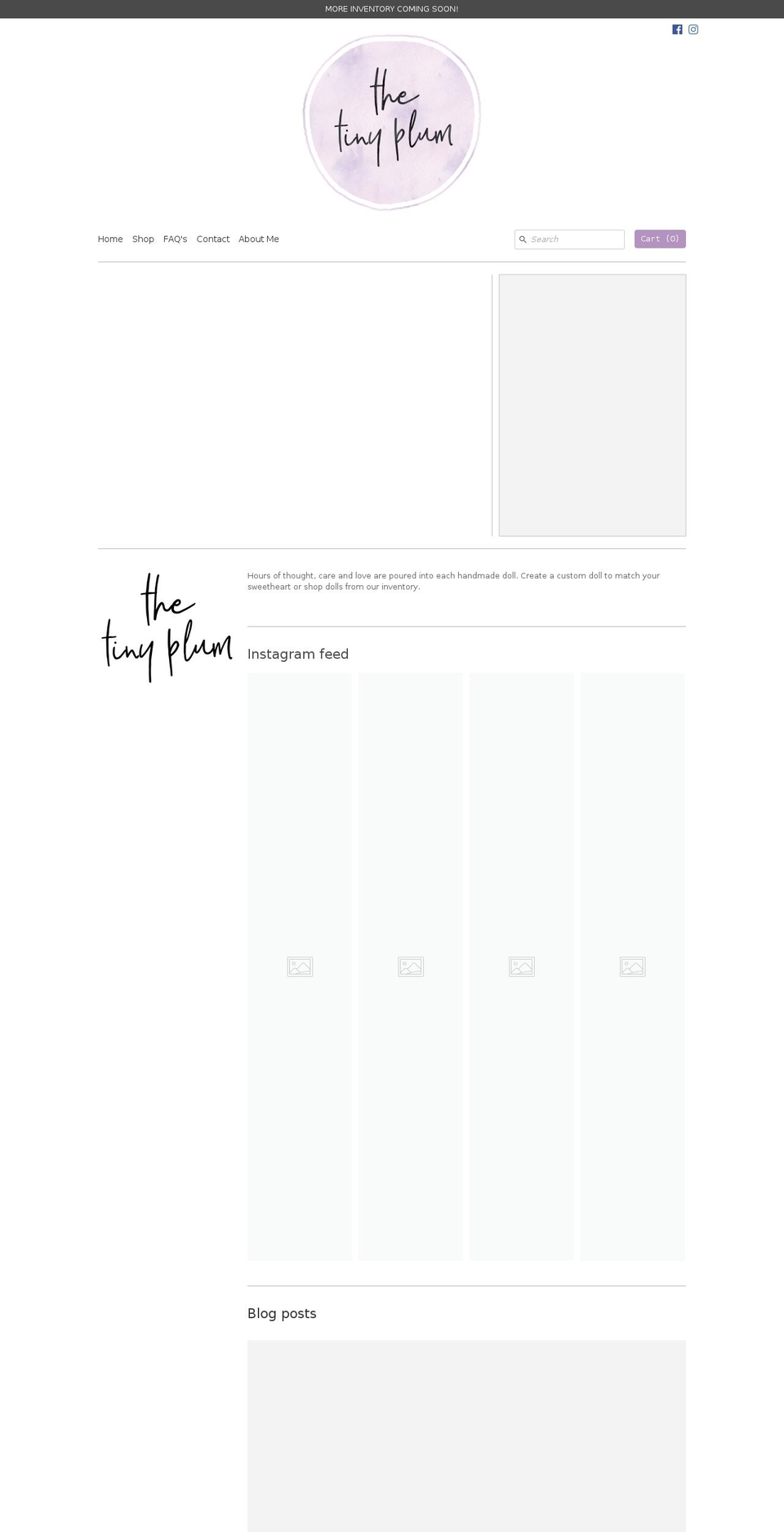 thetinyplum.com — Shopify storefront screenshot