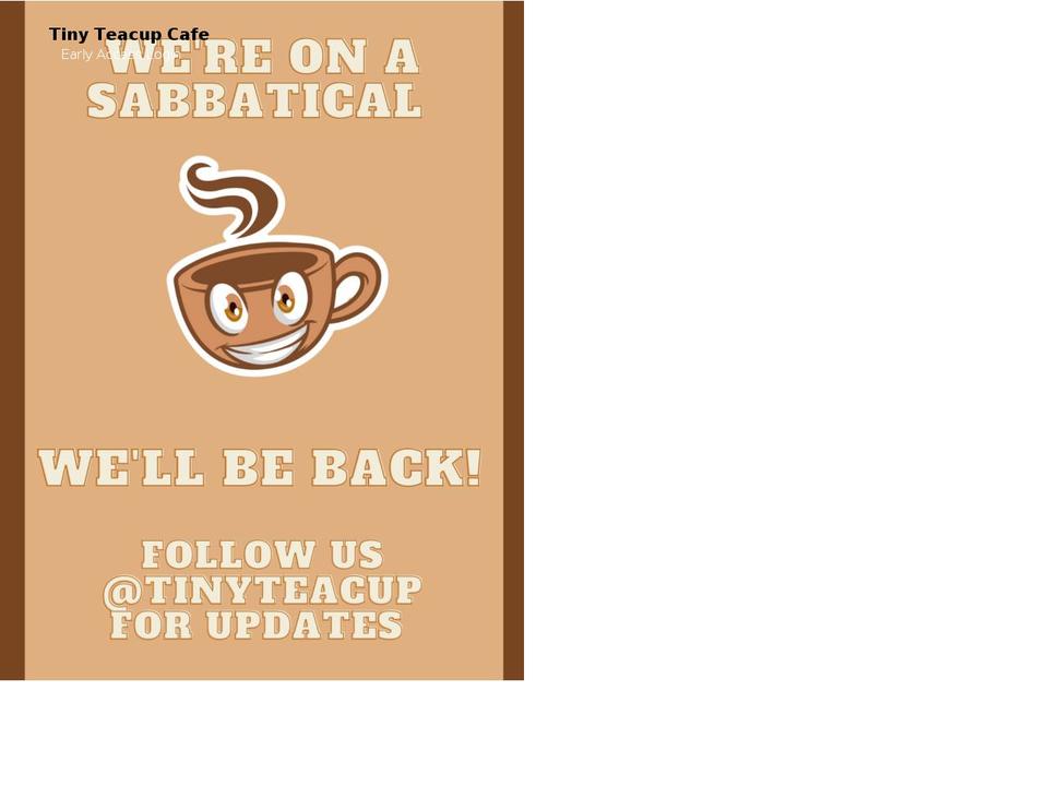 thetinyteacupcafe.com shopify website screenshot
