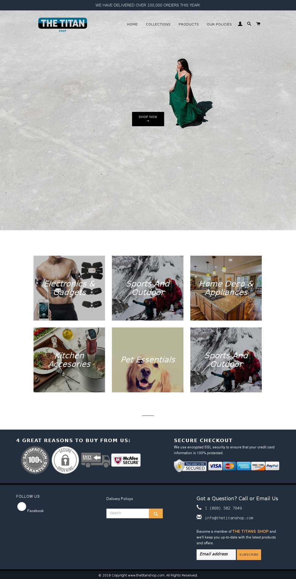 thetitanshop.com — Shopify storefront screenshot