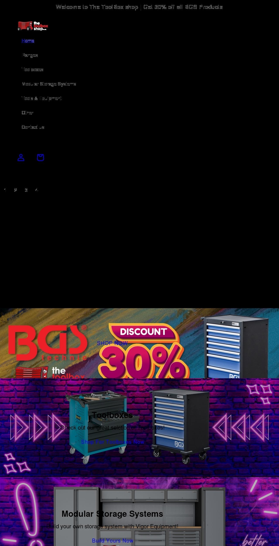 thetoolboxshop.co.uk shopify website screenshot