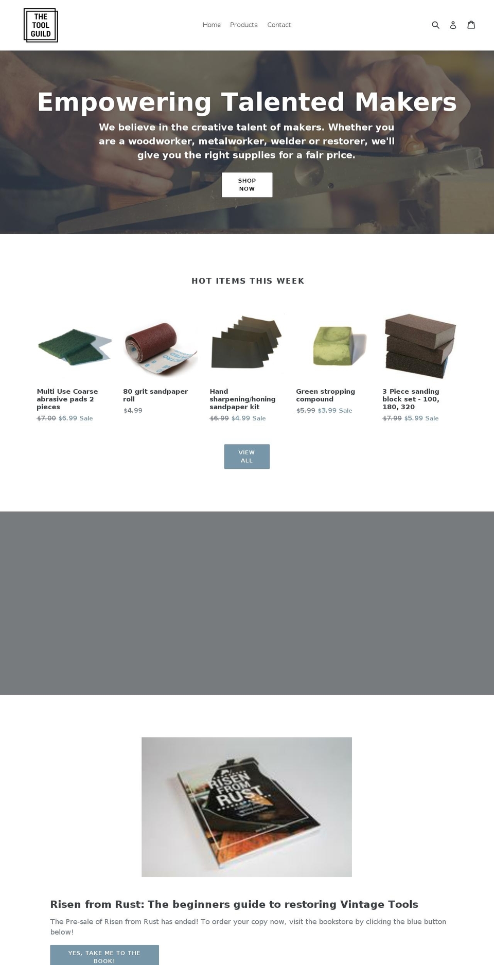 thetoolguild.com shopify website screenshot