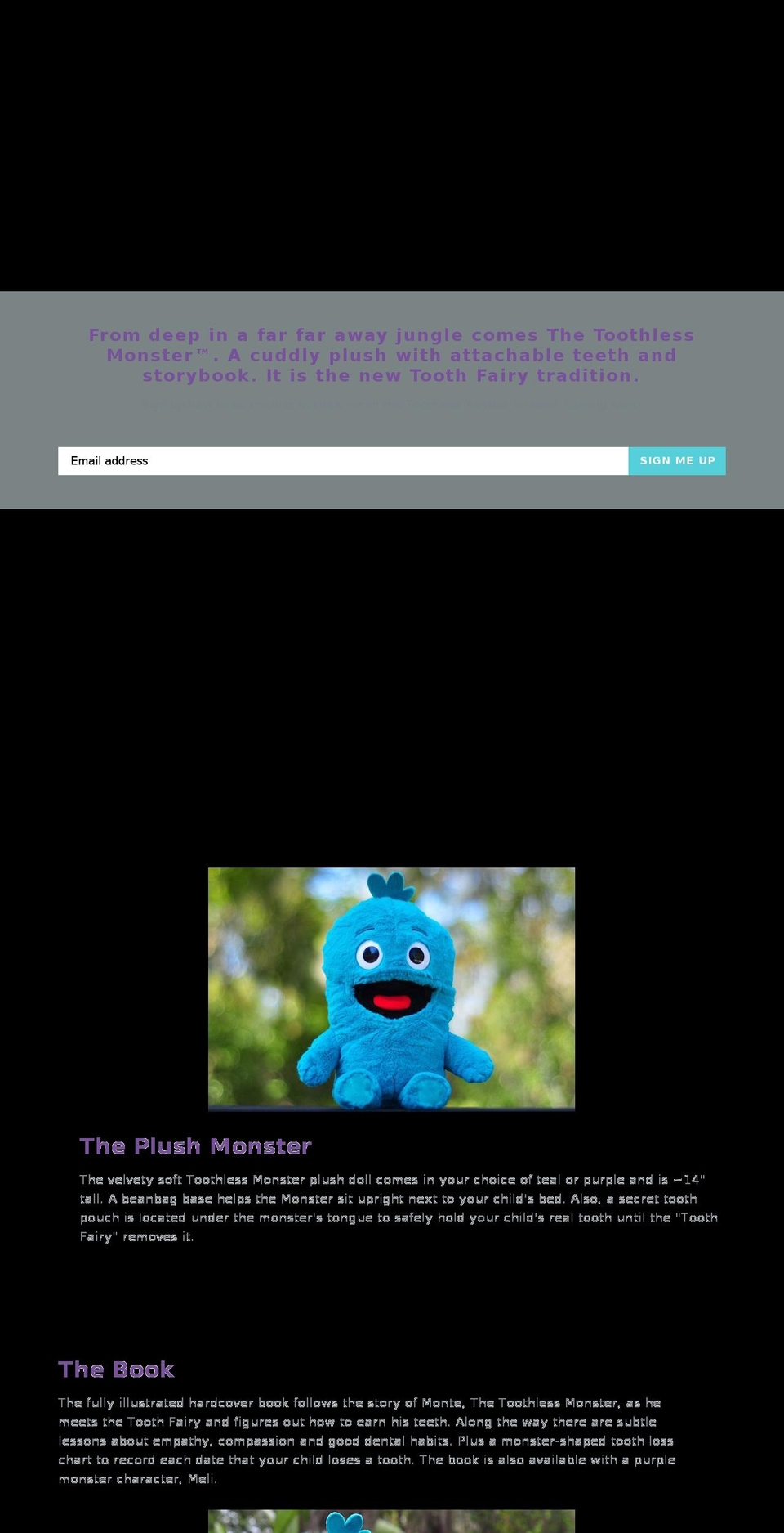 Copy of debut - landing Shopify theme site example thetoothlessmonster.com