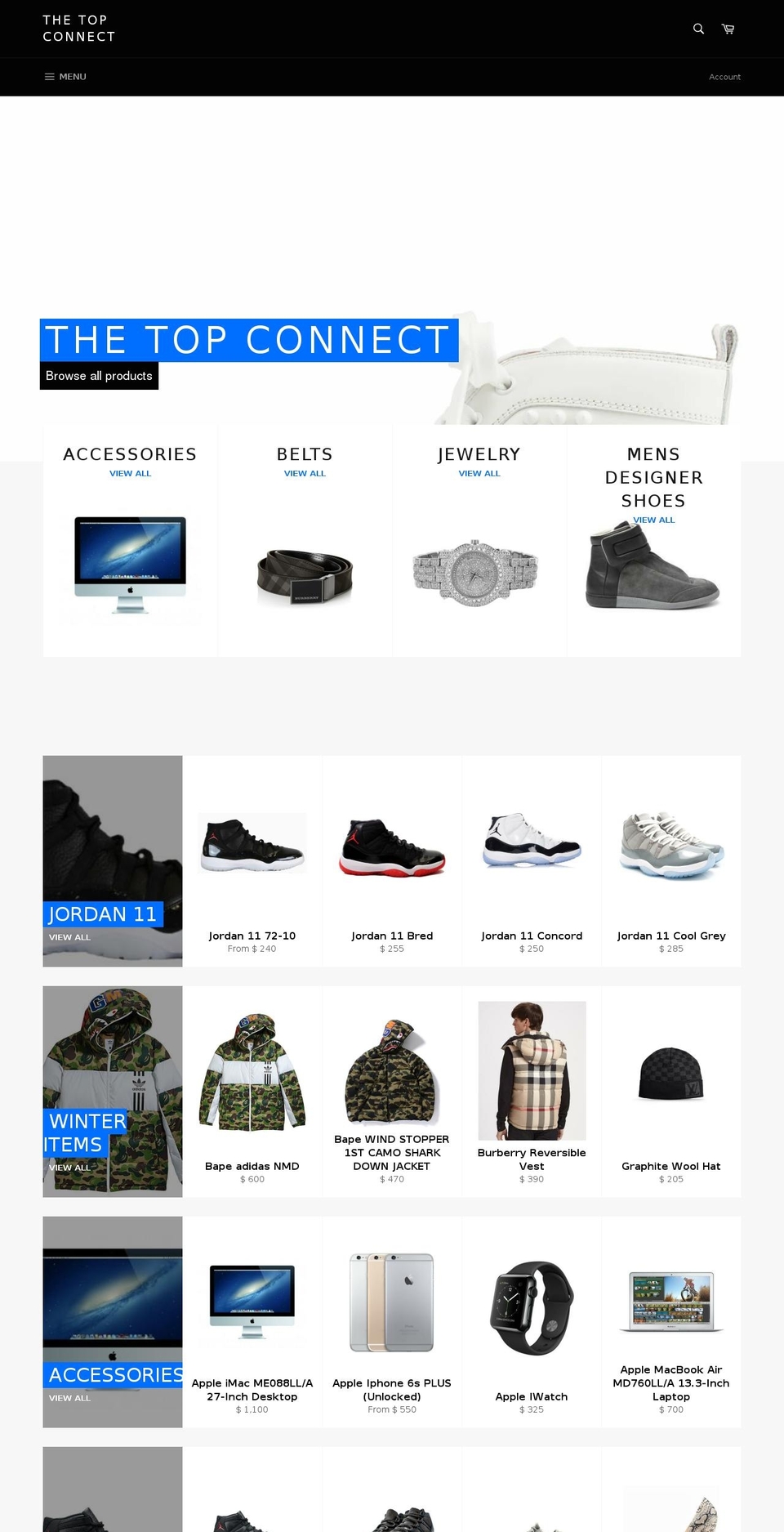 thetopconnect.com shopify website screenshot
