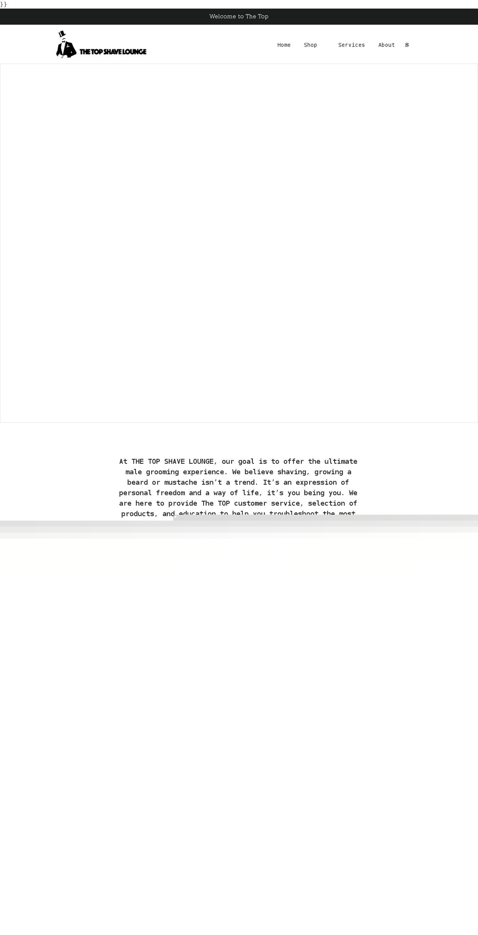 thetopshavelounge.com shopify website screenshot