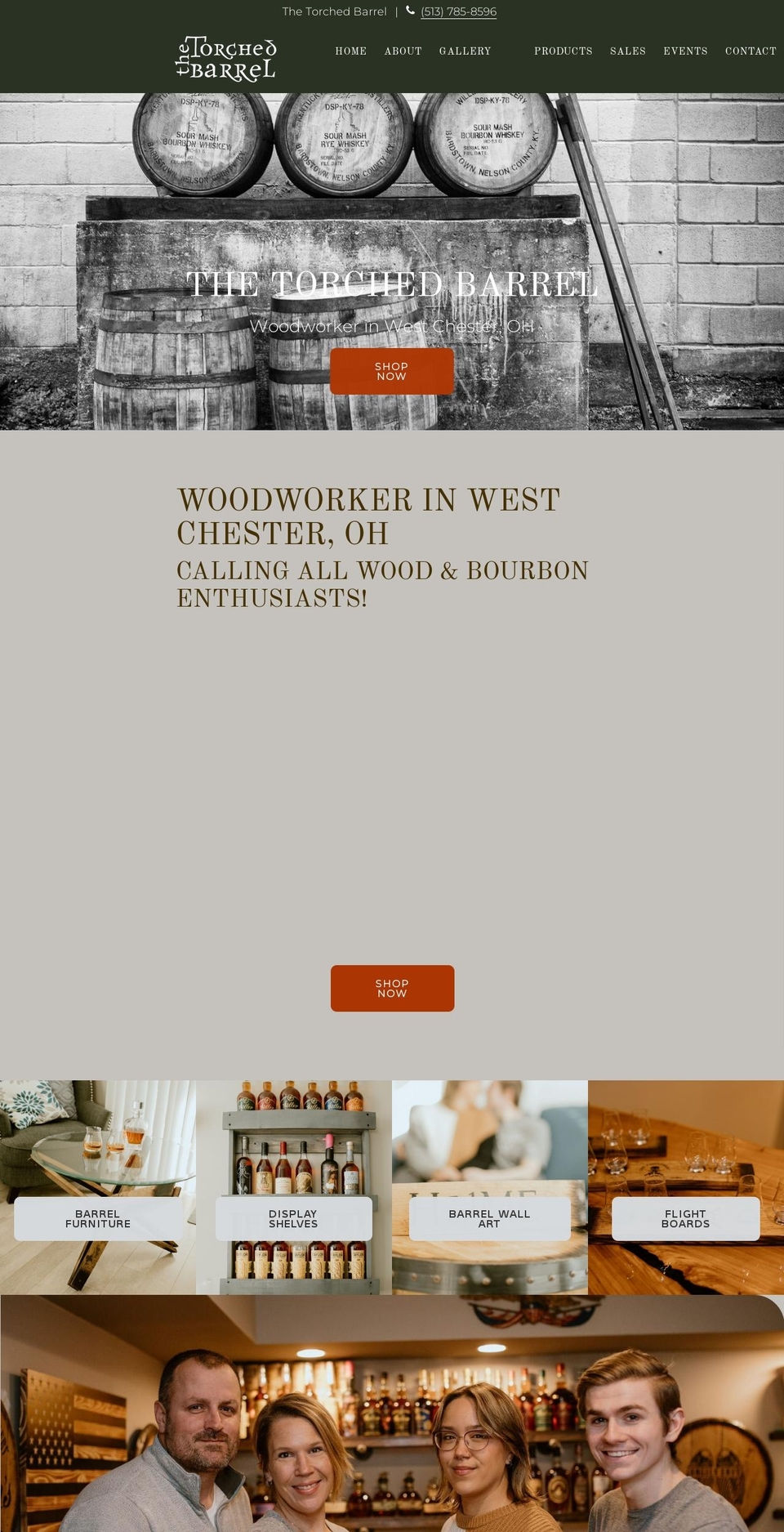 thetorchedbarrel.com shopify website screenshot