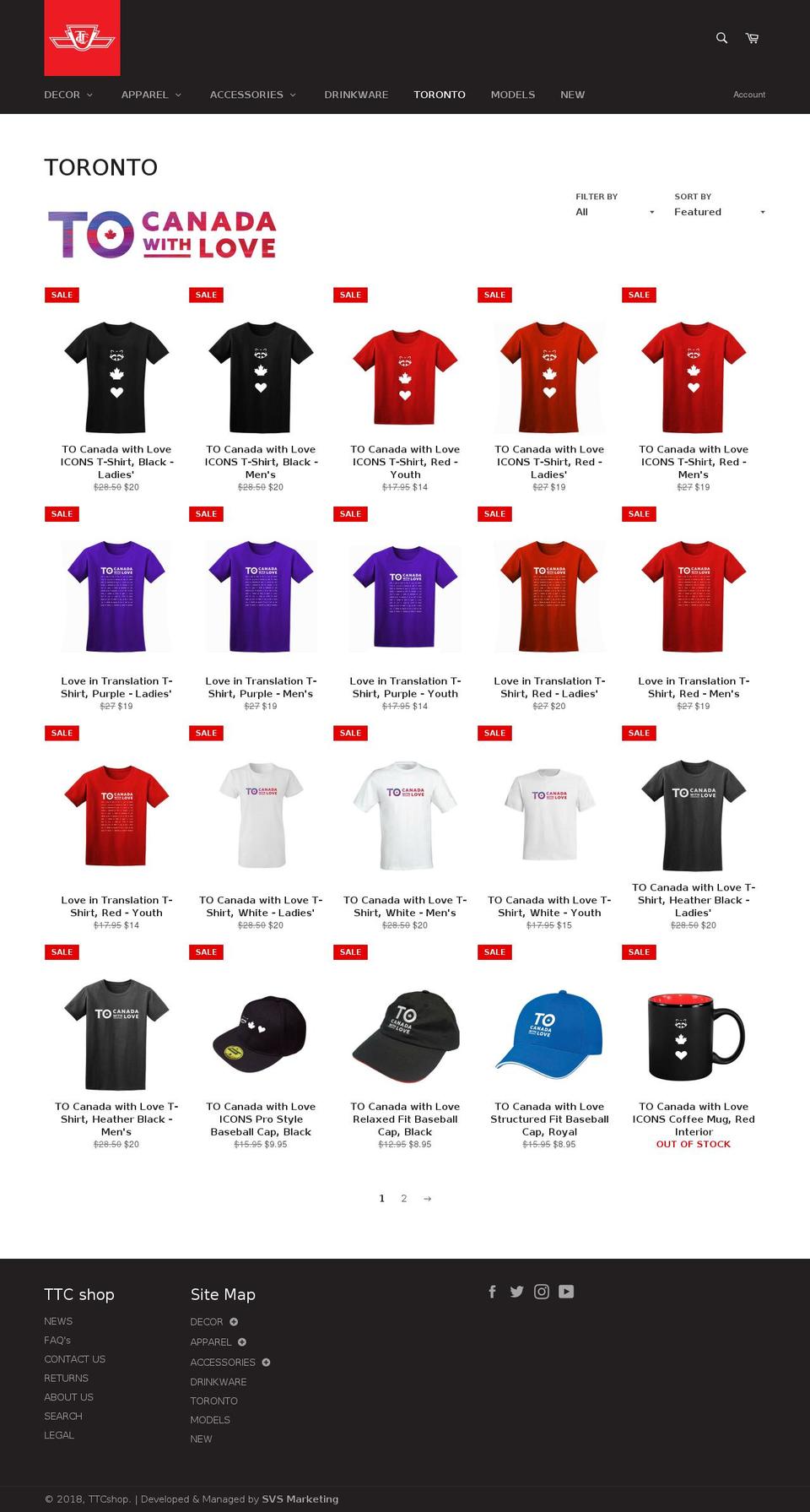 thetostore.com — Shopify storefront screenshot