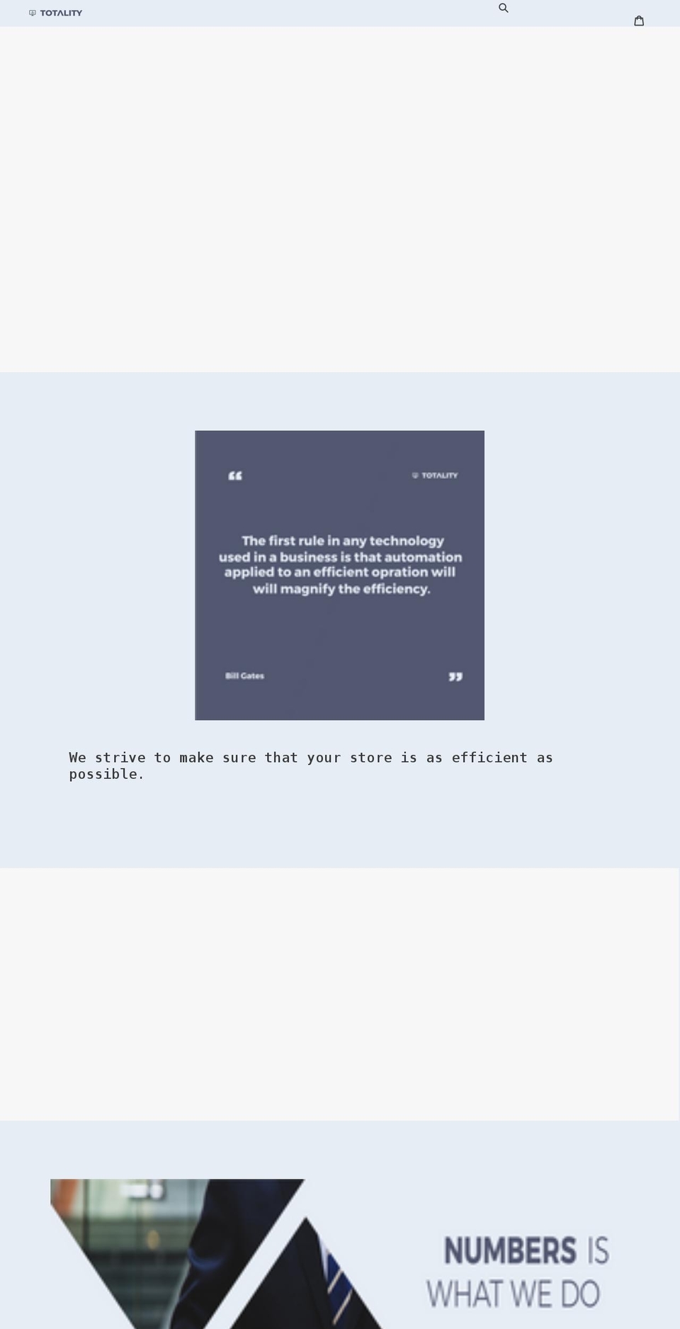 thetotality.net shopify website screenshot