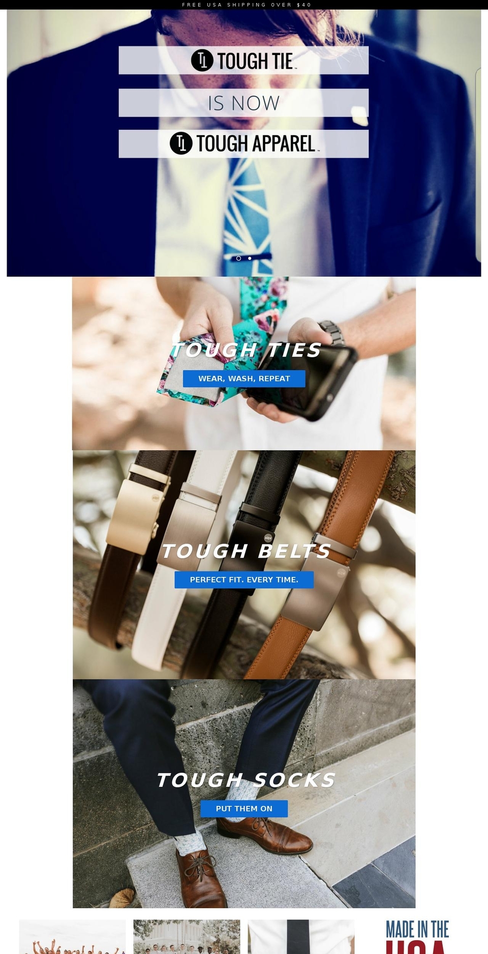 thetoughshirt.com — Shopify storefront screenshot
