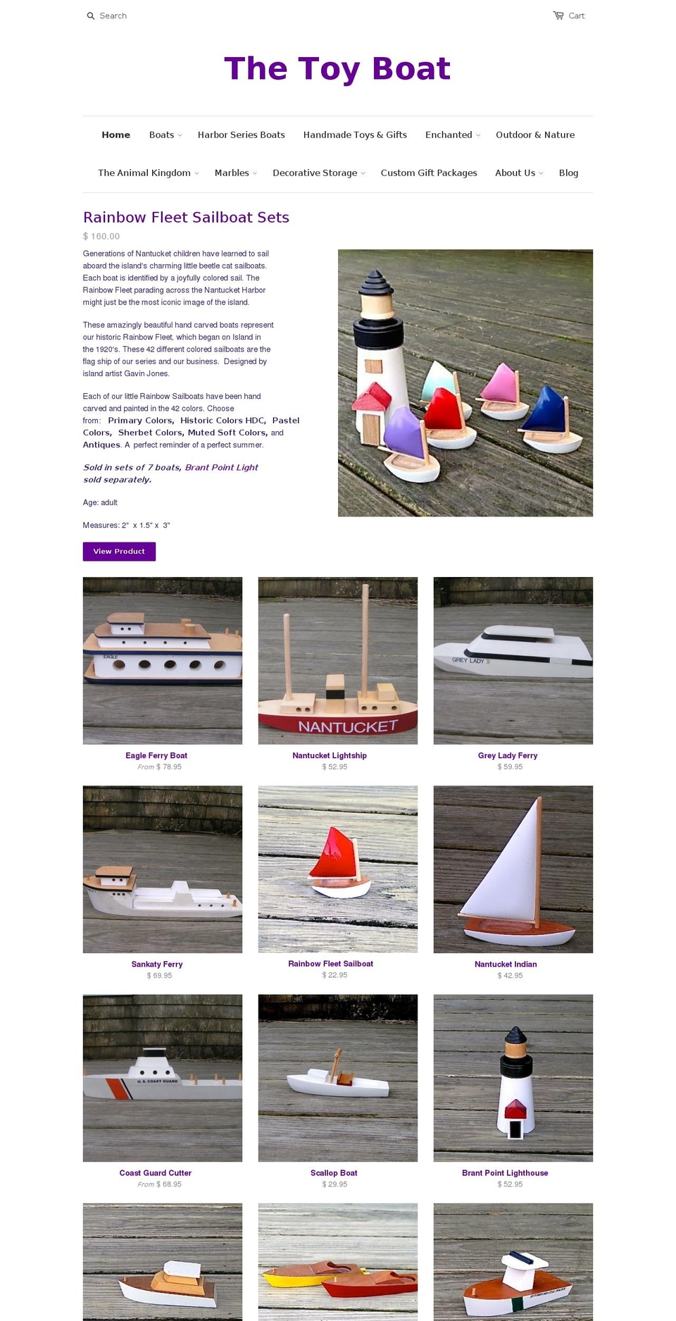 thetoyboat.com shopify website screenshot