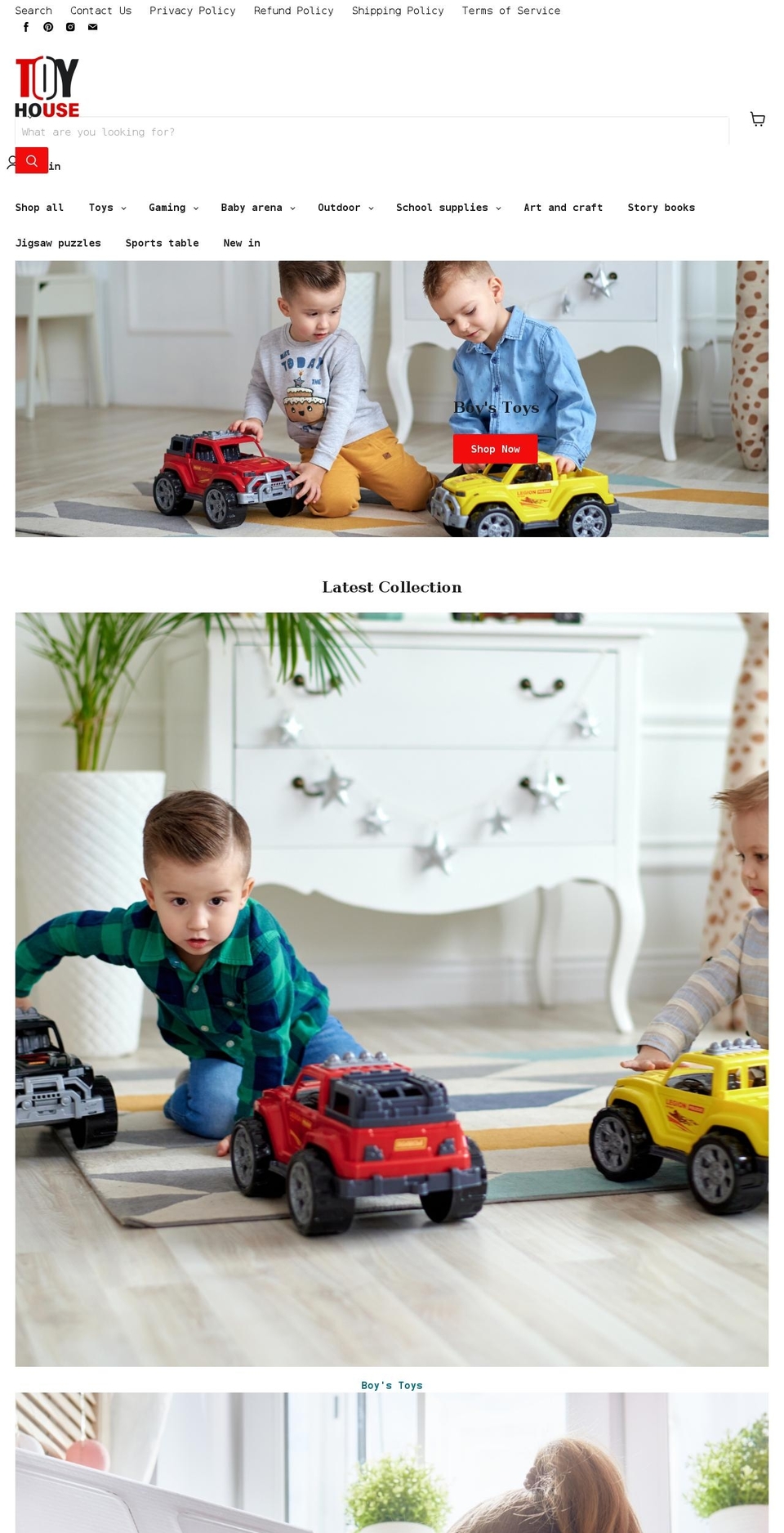 thetoyhouse.co.uk shopify website screenshot