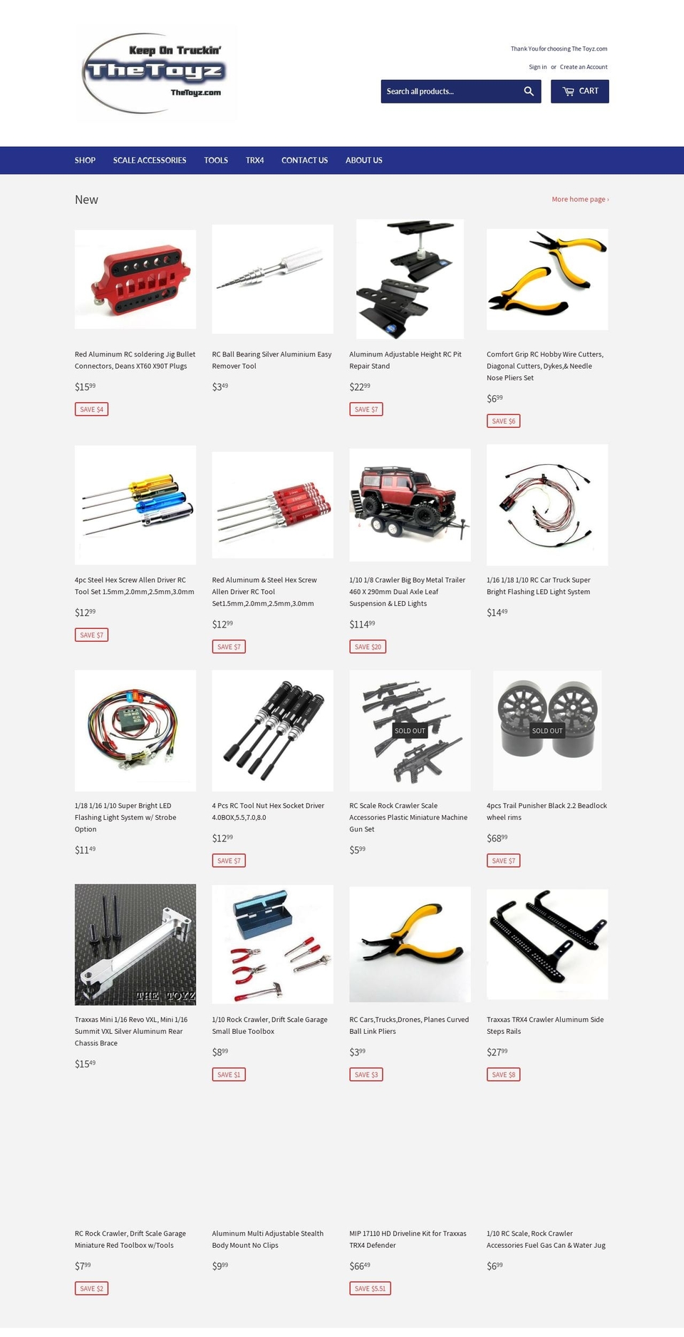 thetoyz.us shopify website screenshot