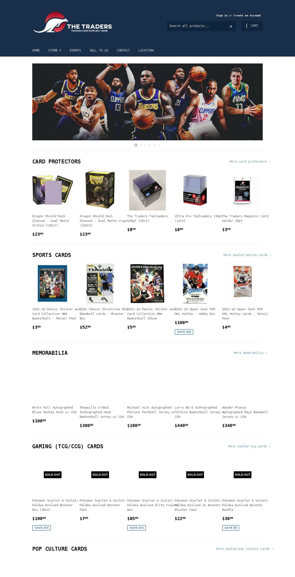 thetraders.com.au shopify website screenshot