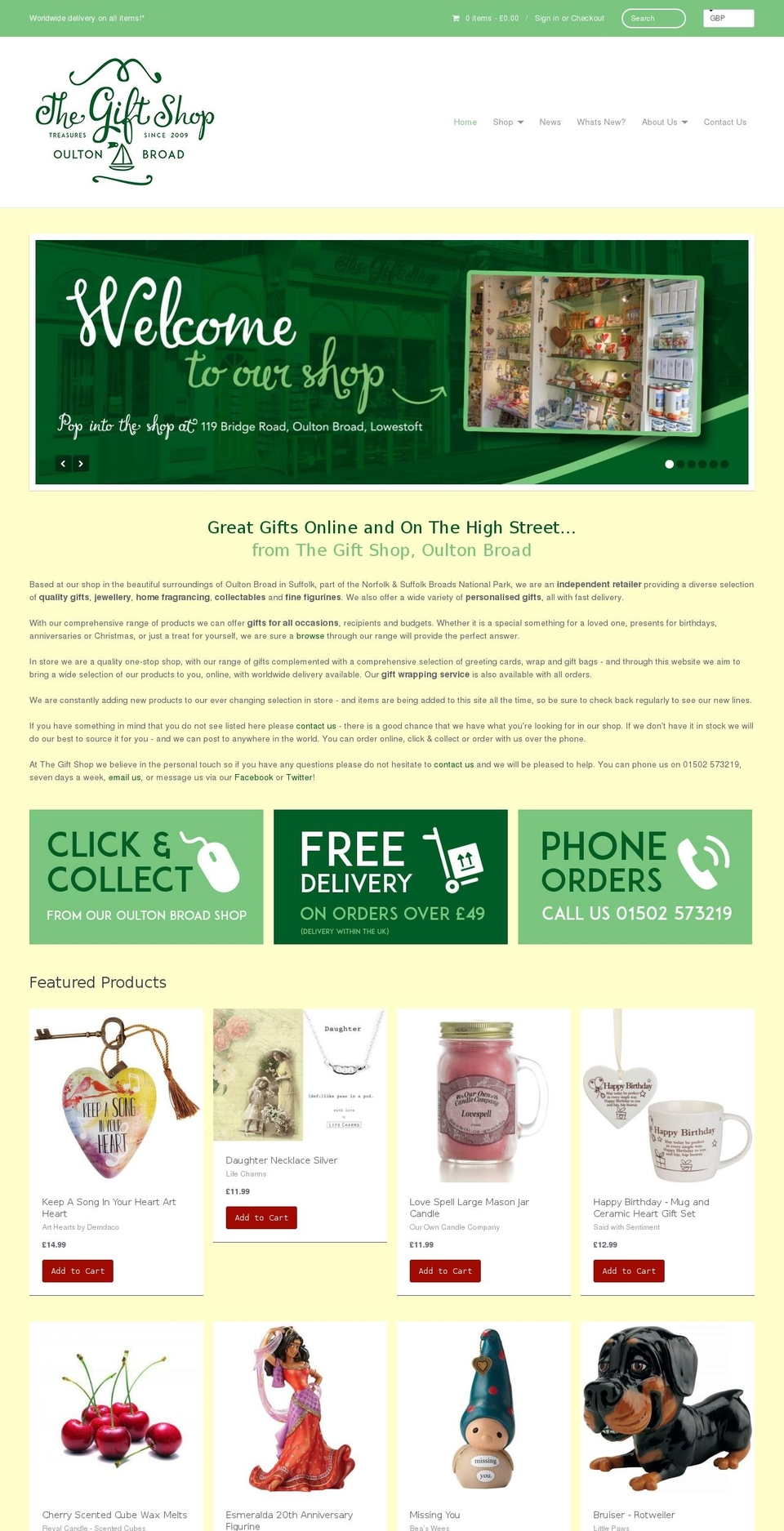 thetraditionalgiftshop.com shopify website screenshot