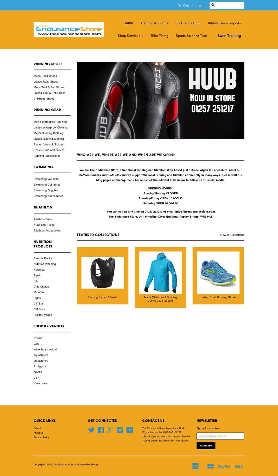 thetrailrunnerstore.com shopify website screenshot