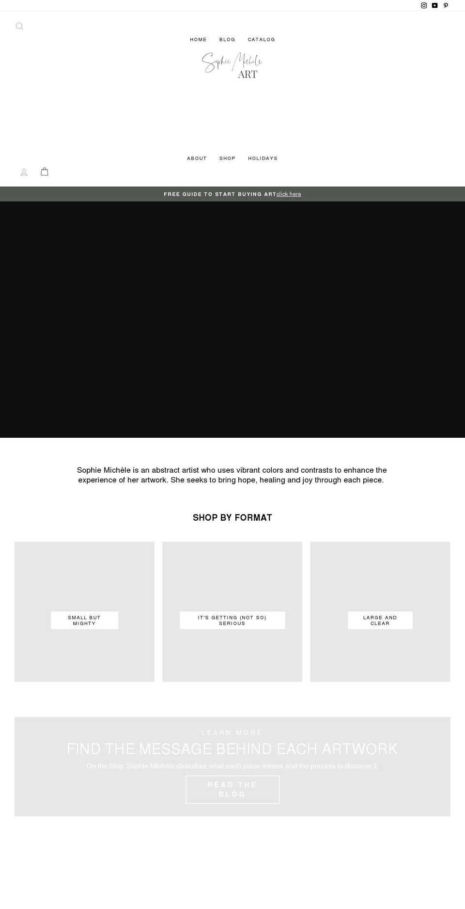 thetransformationalartist.com shopify website screenshot