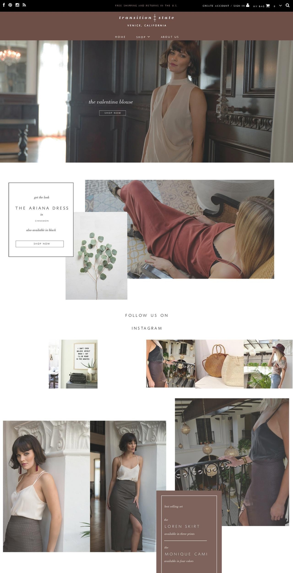 thetransitionstate.com shopify website screenshot