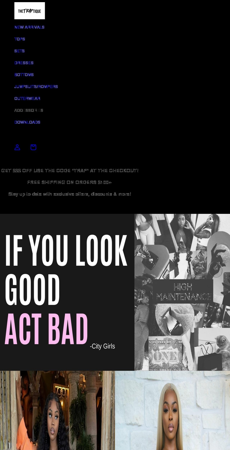 thetraptique.com shopify website screenshot
